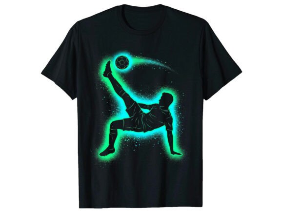 Bicycle Kick Player Soccer T-Shirt Graphics Review