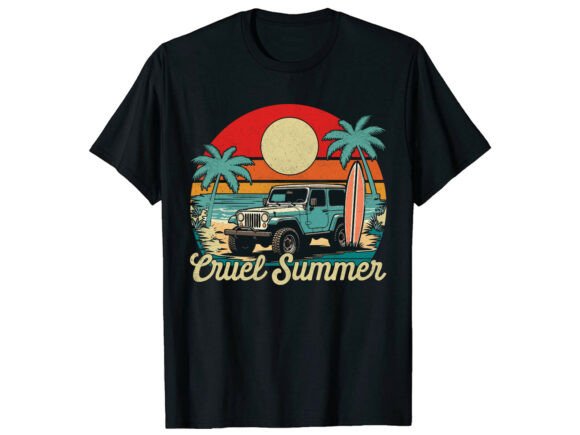 Cruel Summer Beach Retro Summer T-Shirt Graphics