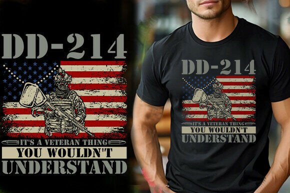 DD-214 Veteran Graphics: Bold T-Shirt Designs