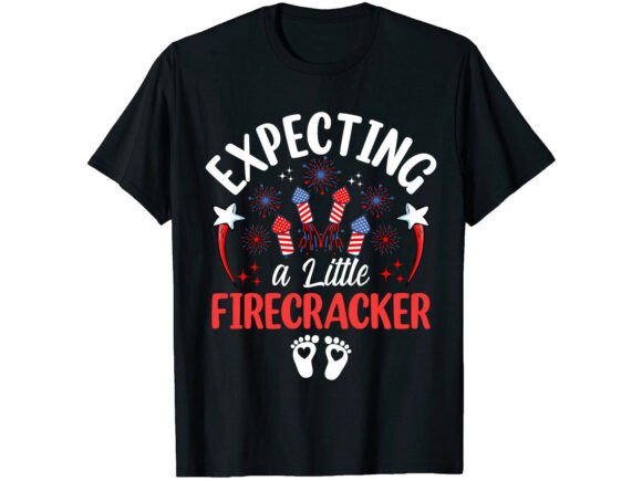 Little Firecracker 4th of July T-Shirt Graphics