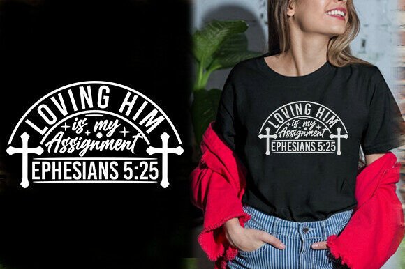 LOVING HIM Vector: Fresh Graphics for T-Shirt Designs