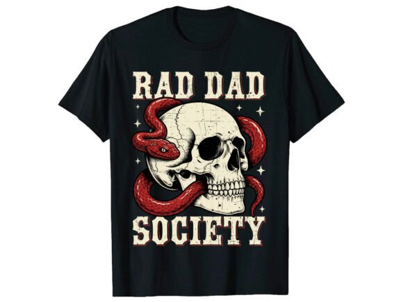 Rad Dad Society T-Shirt: Graphics for Blog & Design
