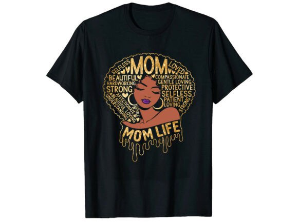 Strong Mom Life T-Shirt Graphics for Blog Designs
